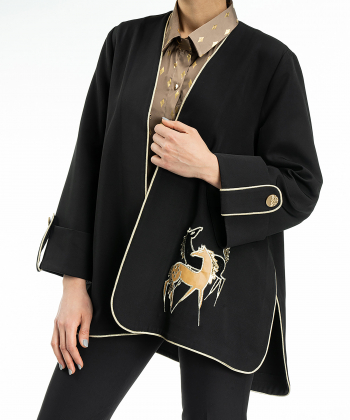 مانتو مجلسی پیرکاردین PierreCardin کد PO2800100000100654