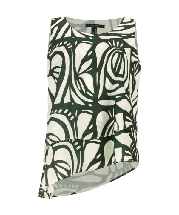 بلوز آستین کوتاه زنانه فلاویا مدل am-W1347056TO