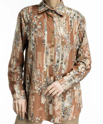 شومیز طرح دار زنانه پیرکاردین PierreCardin کد PO1900500000030548