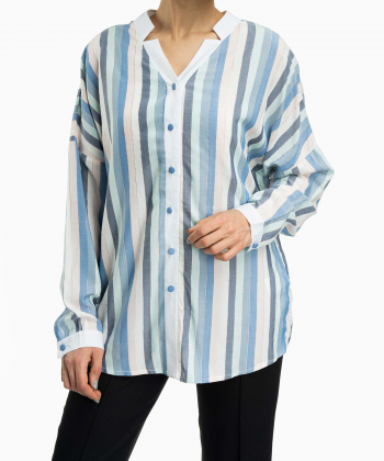 شومیز راه راه زنانه پیرکاردین PierreCardin کد PO1200500000030475