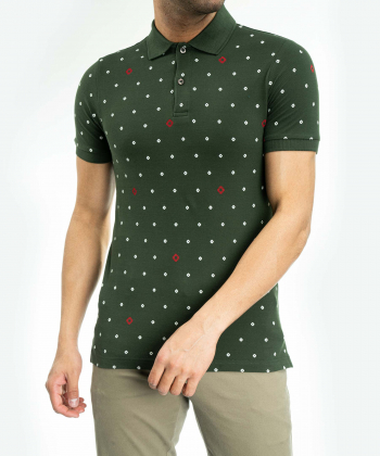 پولوشرت آستین کوتاه مردانه آروما مدل 10203602