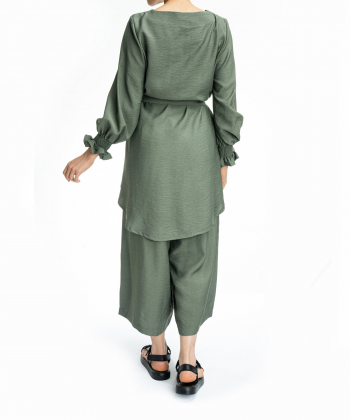 ست مانتو و شلوار زنانه مانگ Mong مدل هریکا