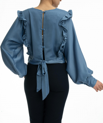 بلوز کوتاه زنانه ورساچه جینز Versace Jeans کد vzw101