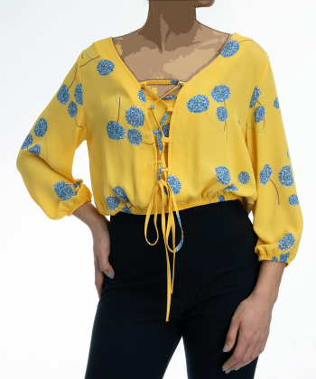 بلوز کوتاه زنانه ورساچه جینز Versace Jeans کد vzw103