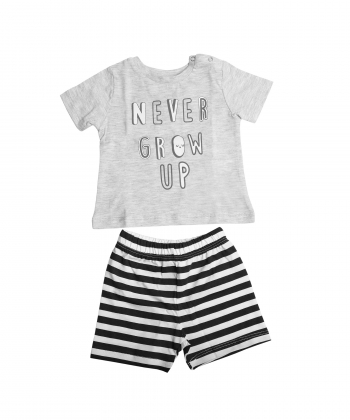 ست تیشرت و شلوارک  نوزاد  فیروز مدل 7108119