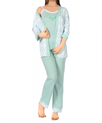 ست تاپ، رویه و شلوار زنانه ناربن Narbon طرح شبنم