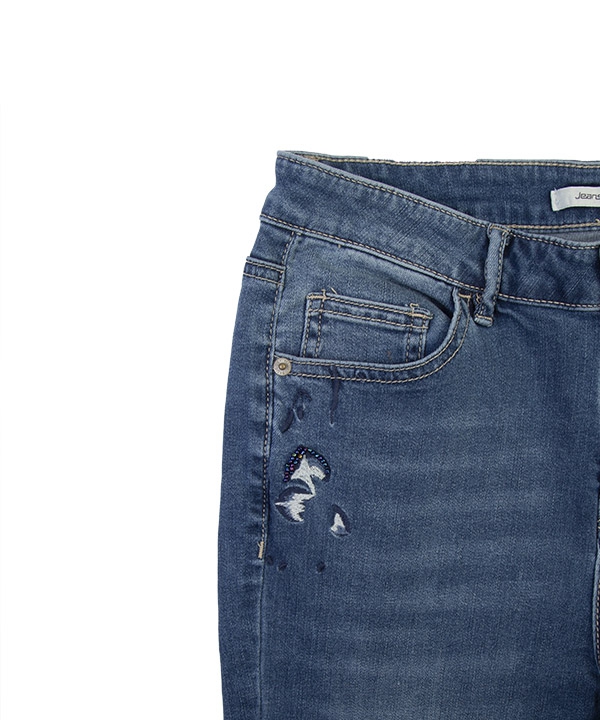 شلوارجین زنانه طرحدار جین وست Jeanswest
