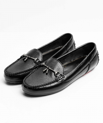 کفش کالج چرم طبیعی زنانه صاد مدل YA11101