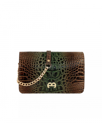 کیف دوشی چرم طبیعی زنانه منط مدل H198G