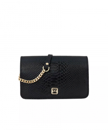 کیف دوشی چرم طبیعی زنانه منط مدل H198Ca