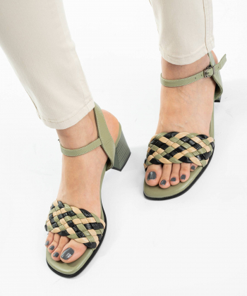 صندل زنانه چرم طبیعی مارال چرم Maral Leather مدل تامیلا