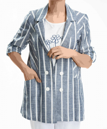 ست مانتو و تاپ زنانه جوتی جینز JootiJeans کد 31732S07
