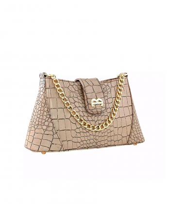 کیف دوشی چرم طبیعی زنانه منط مدل 4114C