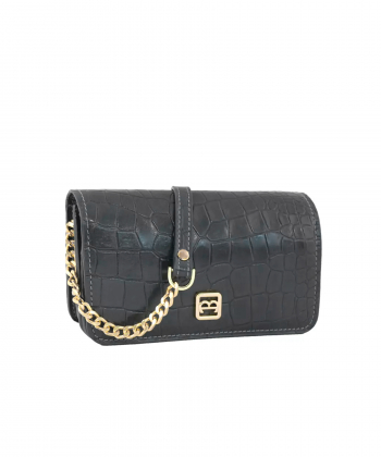 کیف دوشی چرم طبیعی زنانه منط مدل H197C