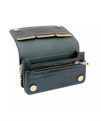 کیف دوشی چرم طبیعی زنانه منط مدل H197C