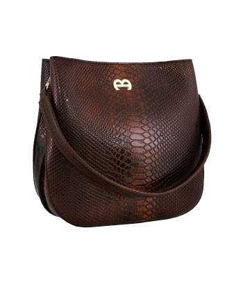 کیف دوشی چرم طبیعی زنانه منط مدل B219C