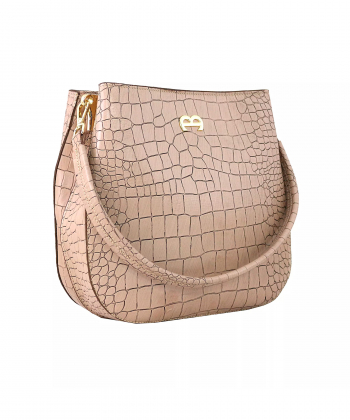 کیف دوشی چرم طبیعی زنانه منط مدل B219C