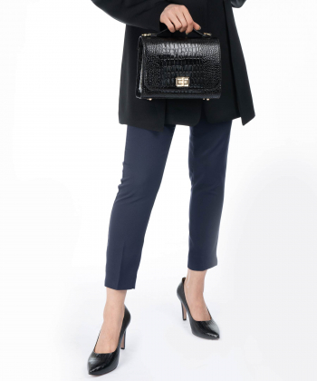 کیف دوشی زنانه چرم طبیعی منط Mante کد F109C