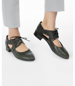 کفش زنانه چرم طبیعی شهر چرم Leather City کد SI003
