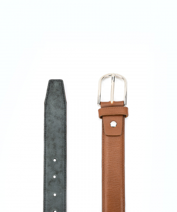 کمربند چرم طبیعی مردانه چرم لانکا Lanka Leather کد LBM-2