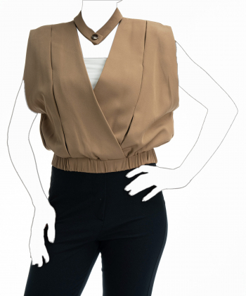 بلوز کوتاه زنانه ورساچه جینز Versace Jeans کد vzw100