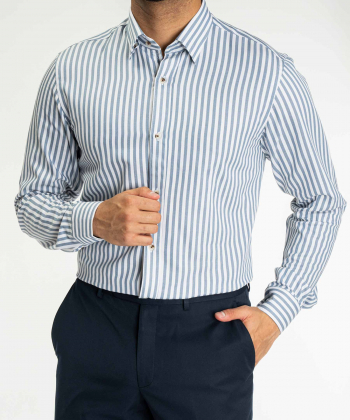 پیراهن راه راه مردانه سیم Sim کد 1179