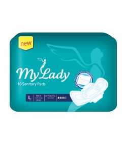نوار بالدار کتانی سه تا شده فیروزه ای مای لیدی My Lady بسته 10 عددی