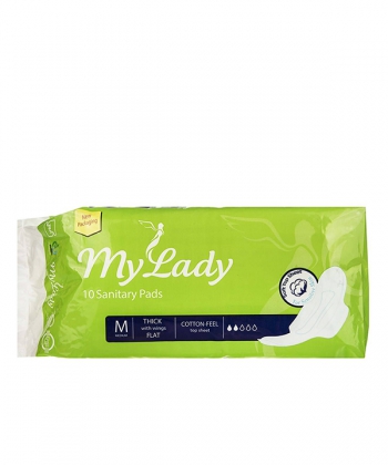 نوار بالدار کتانی سبز مای لیدی My Lady بسته 10 عددی