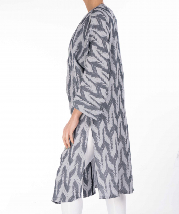 مانتو طرح دار زنانه مانگ Mong مدل رزتنسل