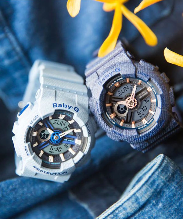 ساعت مچی زنانه کاسیو Casio مدل BA-110DE-2A2DR ضد ضربه و دو زمانه