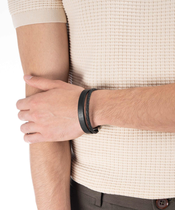 دستبند چرم طبیعی چرم لانکا Lanka Leather کد BR-2