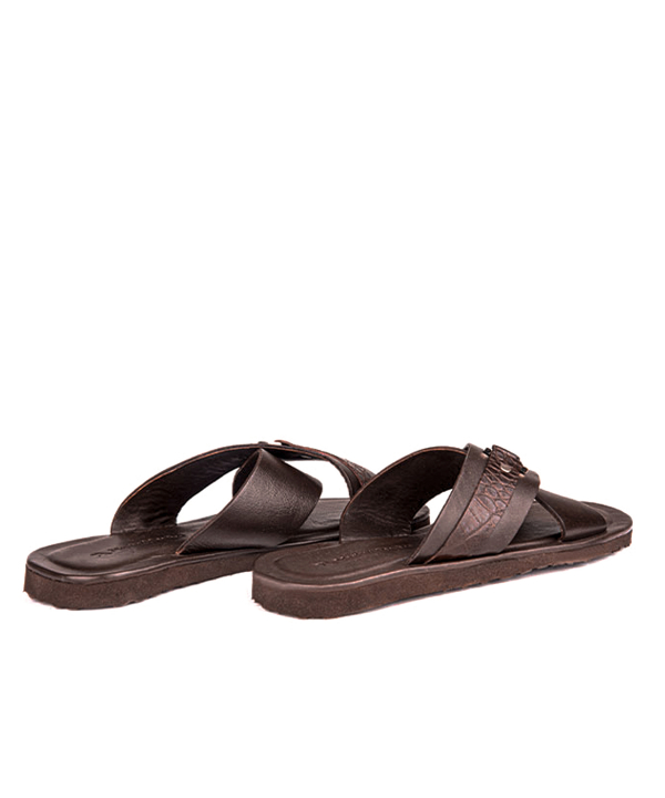 صندل چرم طبیعی مردانه چرم مشهد Mashad Leather کد J6170