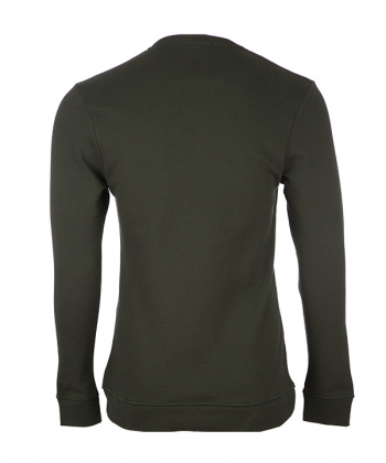 تی شرت آستین بلند یقه گرد پلاک دار