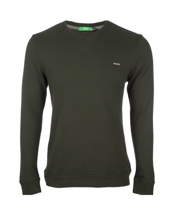 تی شرت آستین بلند یقه گرد پلاک دار