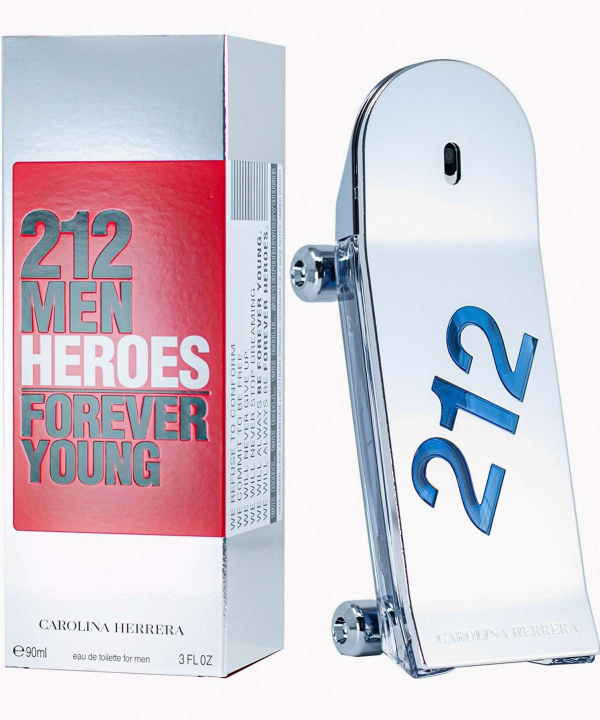 عطر مردانه کارولینا هررا Carolina Herrera مدل Men 212 Heroes Forever Young حجم 90 میلی‌لیتر