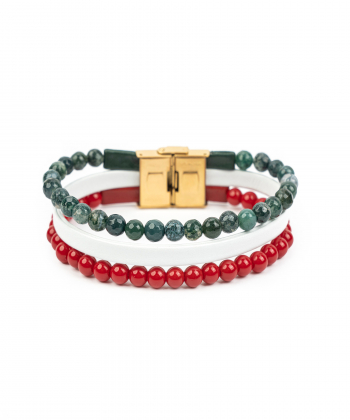 دستبند چرم طبیعی بیسراک Bisrak کد 131N