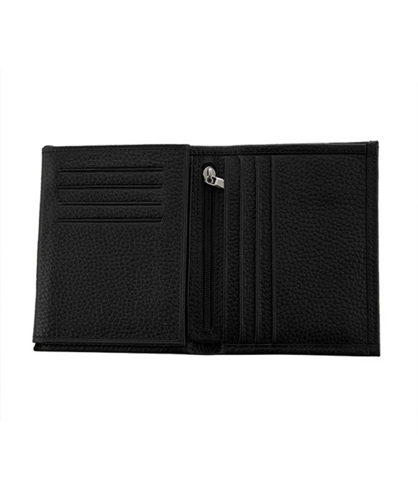 کیف پول مردانه قهوه ای چرم مشهد Mashhad leather مدل D5506