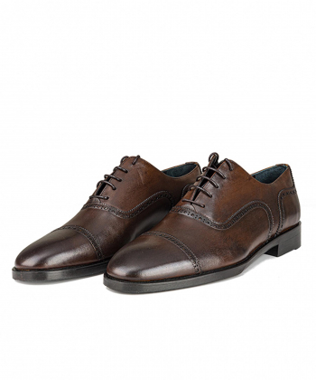 کفش رسمی چرم طبیعی مردانه چرم مشهد مدل J6178