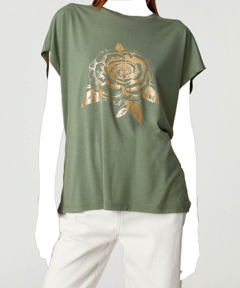 تیشرت طرح دار زنانه کوتون Koton کد 3SAK50297EK