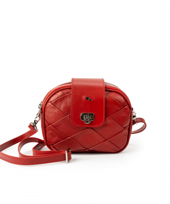 کیف دوشی چرم طبیعی زنانه چرم مشهد Mashad Leather کد S0844-001-1