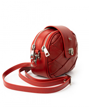 کیف دوشی چرم طبیعی زنانه چرم مشهد Mashad Leather کد S0844-001-1