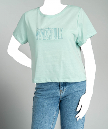 تیشرت آستین کوتاه نخی زنانه جوتی جینز مدل 31773392