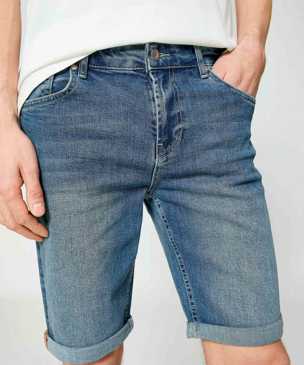 شلوارک جین مردانه کوتون KOTON کد 3SAM40194ND