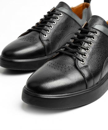 کفش روزمره چرم طبیعی مردانه پاما مدل AE407