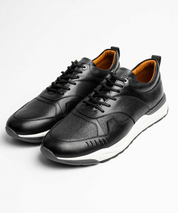 کفش روزمره چرم طبیعی مردانه پاما مدل AE612