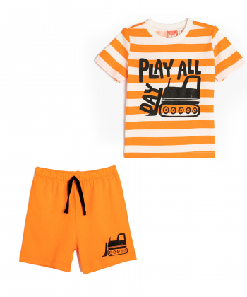 ست تیشرت و شلوارک نوزاد پسرانه کوتون Koton کد 3SMB10166TK