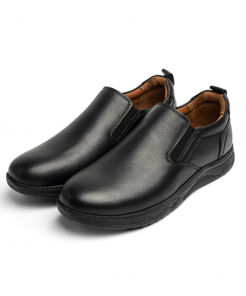 کفش روزمره چرم طبیعی مردانه ایران طب مدل مارکو