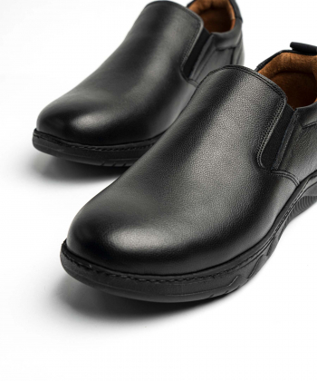 کفش روزمره چرم طبیعی مردانه ایران طب مدل مارکو