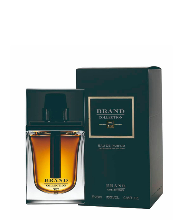عطر جیبی مردانه برند کالکشن Brand Collection مدل دیور هوم پارفوم 108 حجم 25 میلی‌لیتر