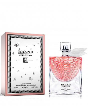 عطر جیبی زنانه برند کالکشن Brand Collection مدل La Vie est Belle LˊEclat 253 حجم 25 میلی لیتر